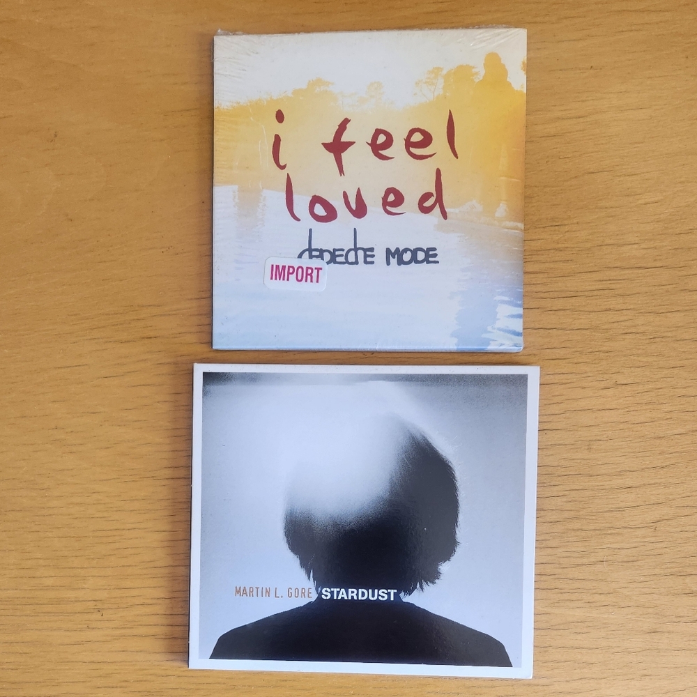 Depeche Mode "I Feel Loved", Martin Gore "Stardust" - 2000s CD Singles (Lot of 2
